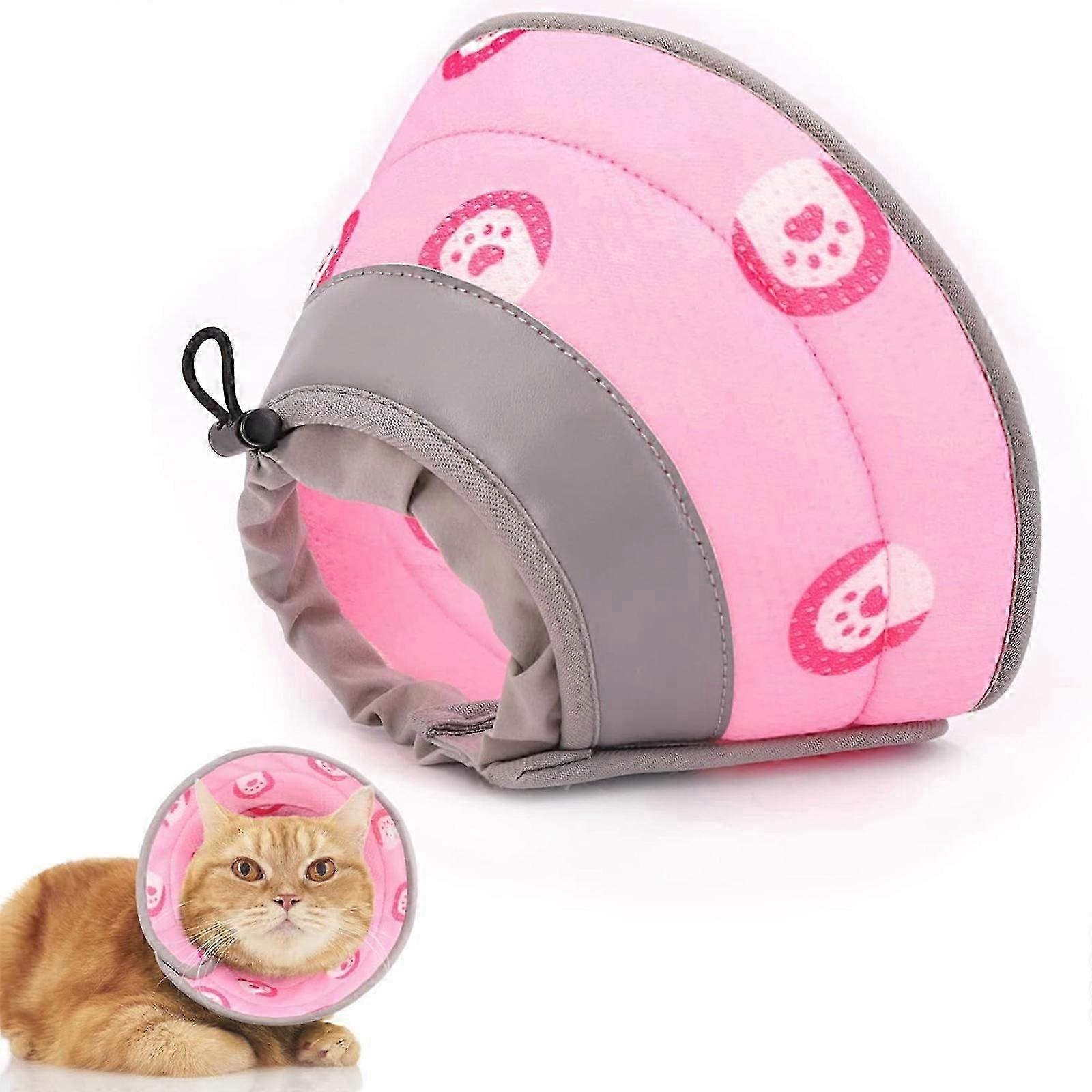 Cat Cone Collar Cat Cone Collar Soft, Cat Head Cone Adjustable Cat Collar Recovery Collar, Soft Collar Cone After Surgery and Injuries for Puppies Sma