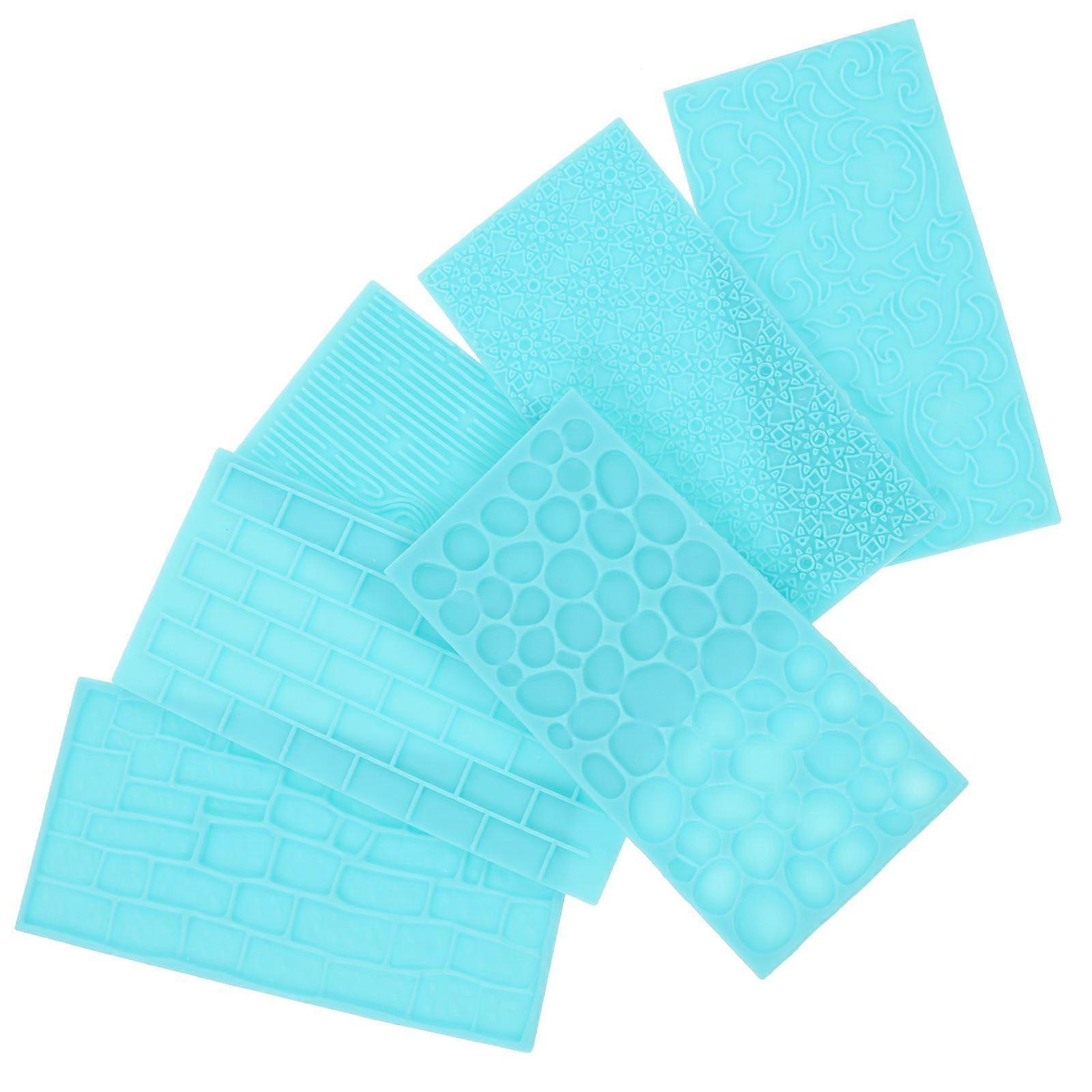 6pcs Durable Polymer Clay Texture Mats for Crafting, Clay Printing, and Modeling – Wear Resistant Craft Texture Pads