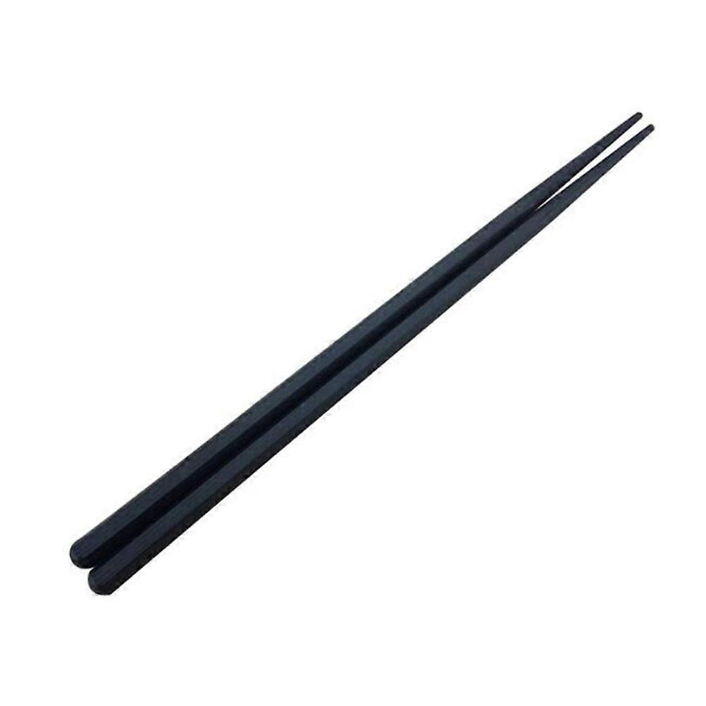 Practical Antiscalding Hexagon Chopsticks for Home Use with Smooth Finish Black 5 Pairs