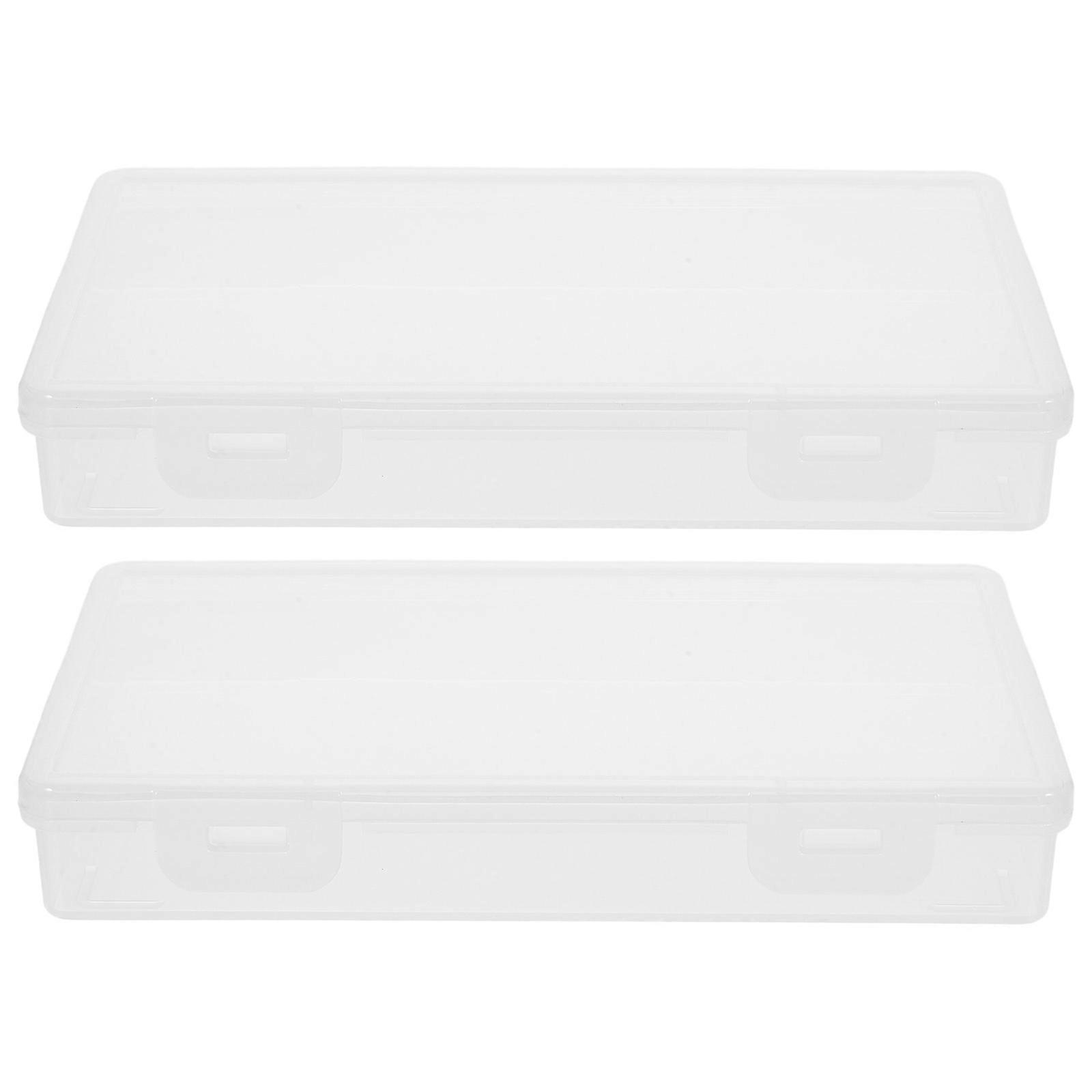 PP Cheese Holder for Refrigerator with Lid Design Transparent Food Storage Box 2pcs