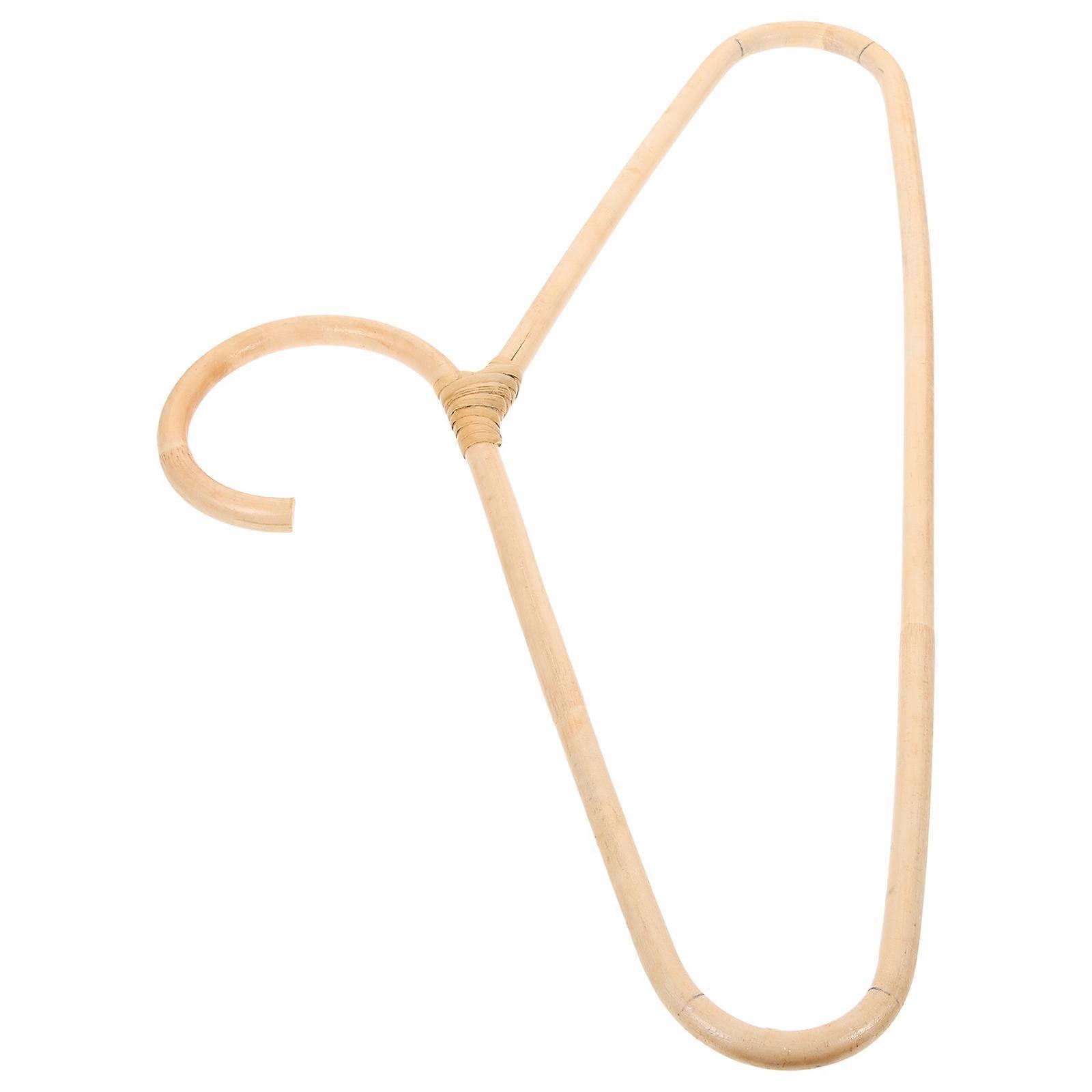 Natural Rattan Clothes Hanger, Handmade Deformation Resistant Coat Hanger for Closet Wardrobe Organizer, Suitable for Suits, Skirts, Hats and Coats –