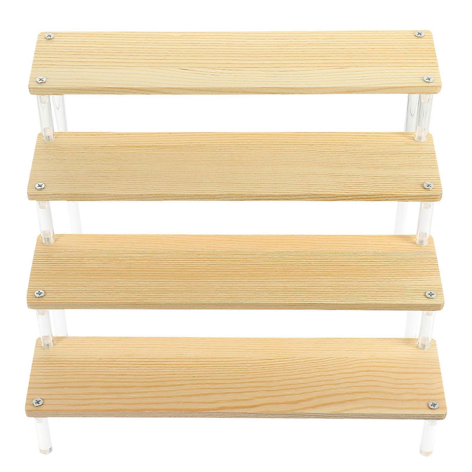 Showcase Display Shelves Dessert Table Display Stand Statuettes Simple and Elegant Style 30.00X21.00X19.00cm Display