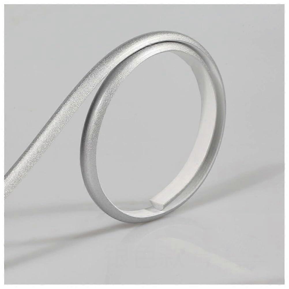 Wallpaper Border Sticker, Self-Adhesive PVC Border For TV Backdrop And Door Frames, 5 m, Silver, 15 mm Width