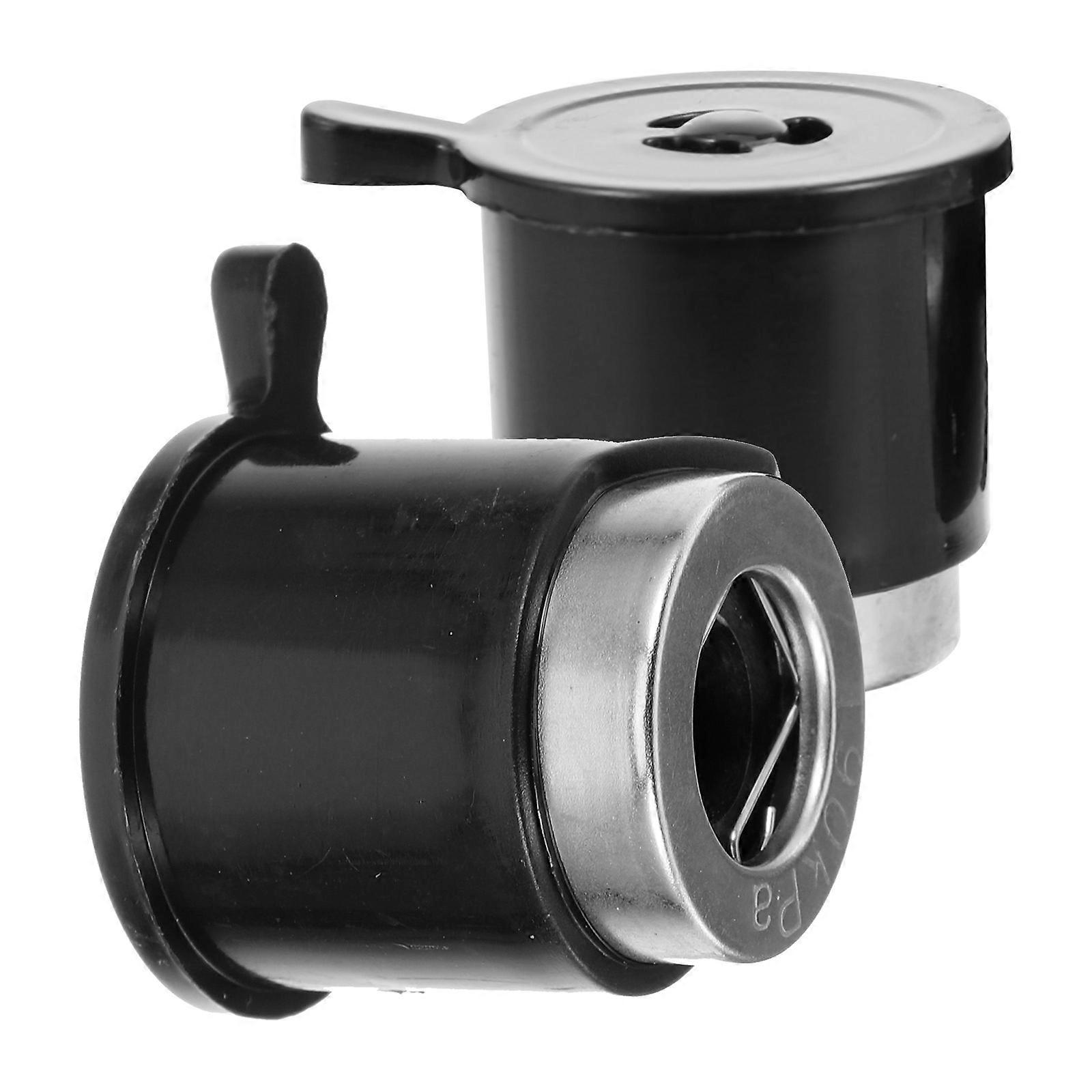 Pressure Cooker Replacement Parts with Steam Release Handle for Home Use Black Plastic 2pcs