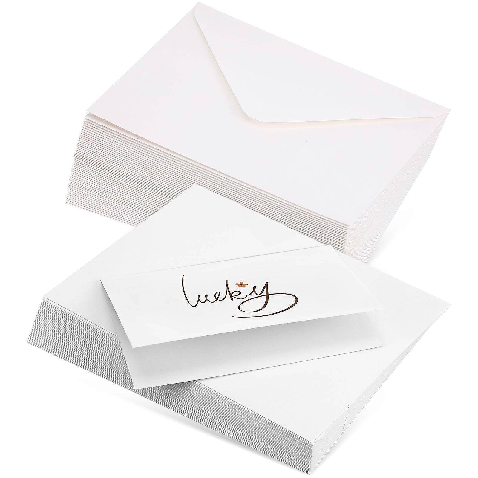 Blank Cards and Envelopes Set for Crafting, 50PCS Folded Cardstock for Invitations, Greeting Cards, DIY Projects, All Occasions