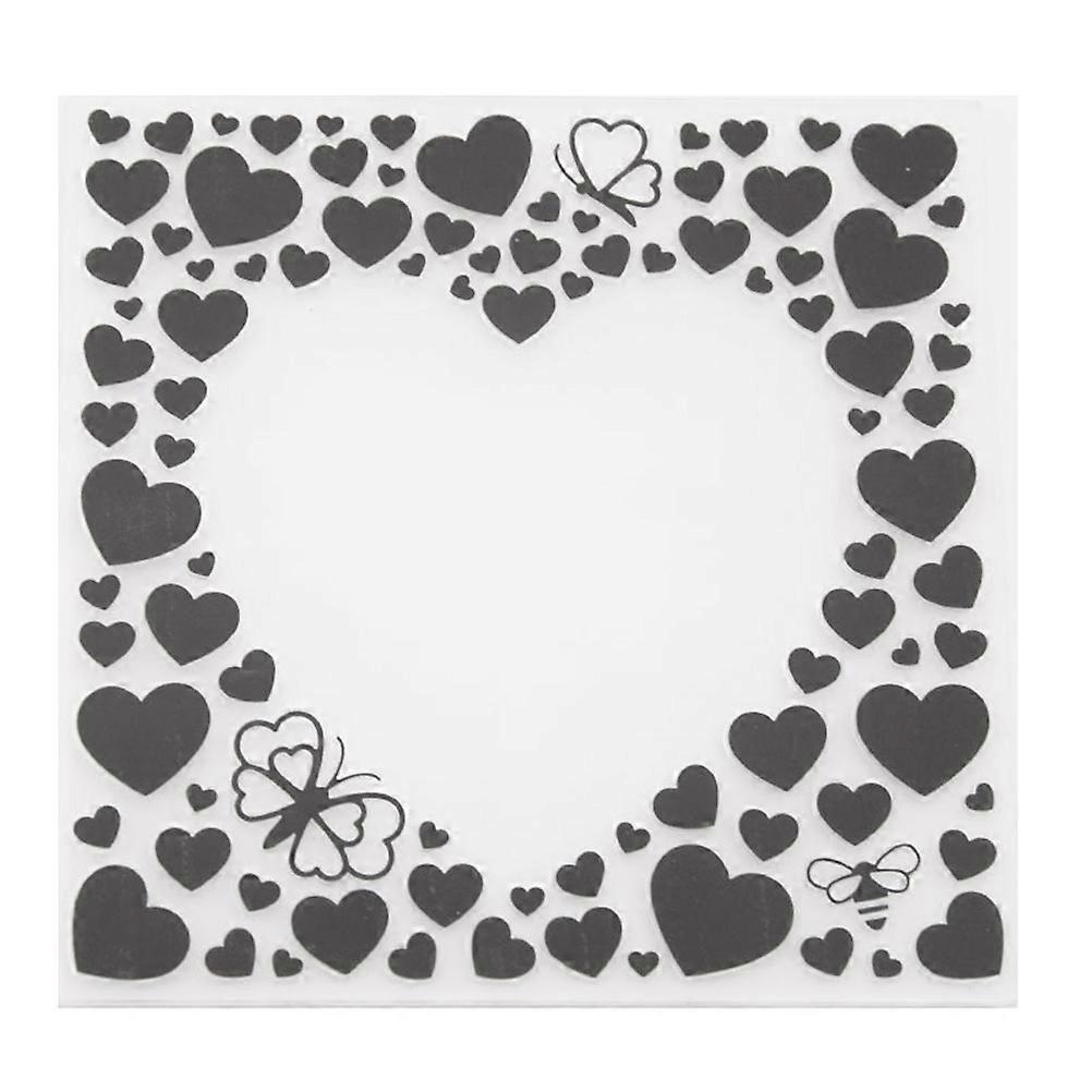 Creative Diy Heart Template Plastic Embossing Dies For Album Decoration Paper Card Embossing Craft Scrapbook Makers 1Pack