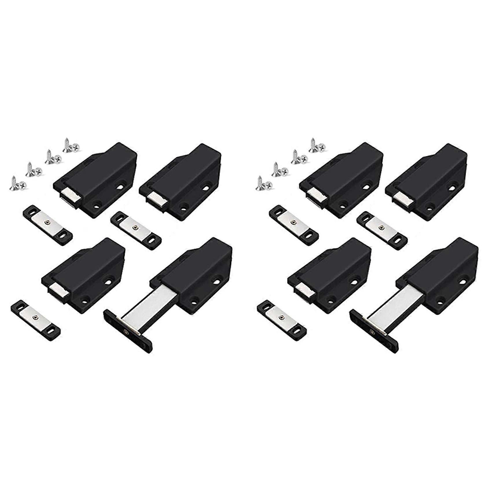 Push Latch Heavy Duty 4 Pack Push to Open Cabinet Hardware Magnetic Contact Latches for Large Door P