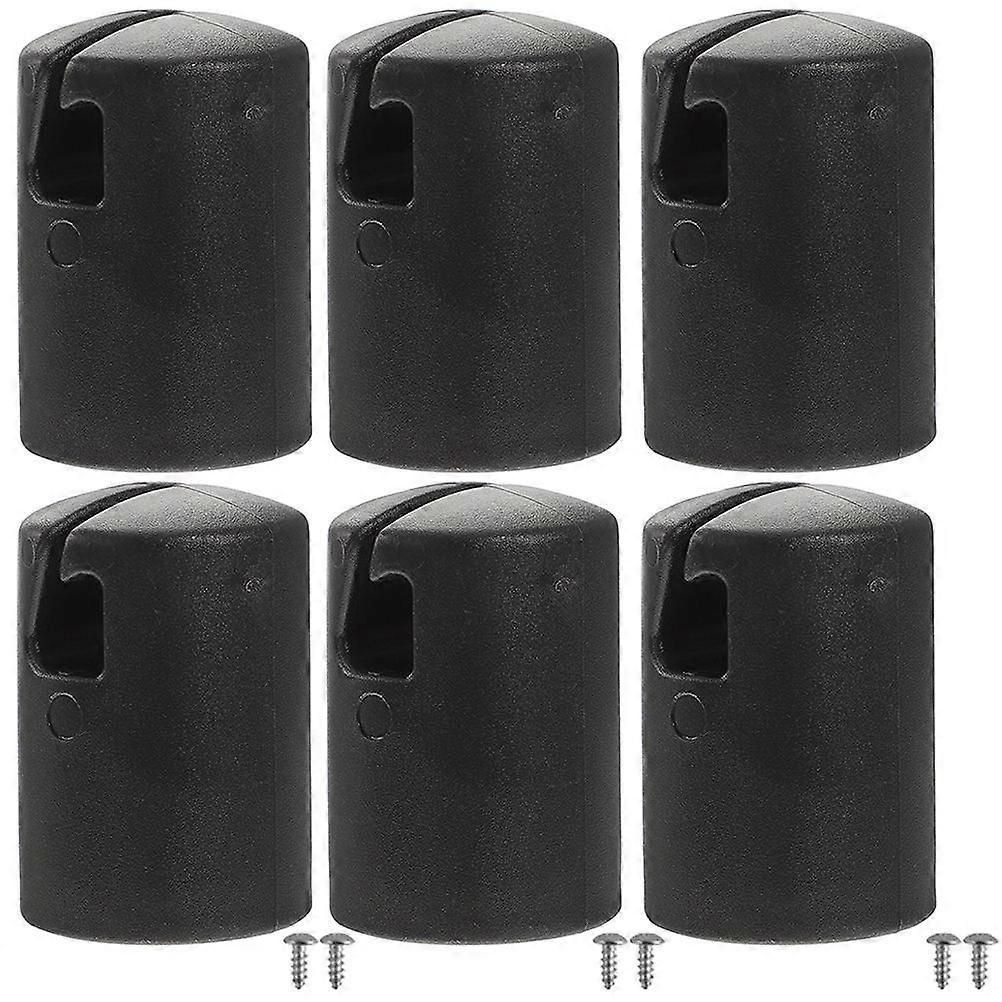 Trampoline Pole Caps Set of 12 Sturdy ABS and Alloy for Outdoor Use Black Color Fits Most