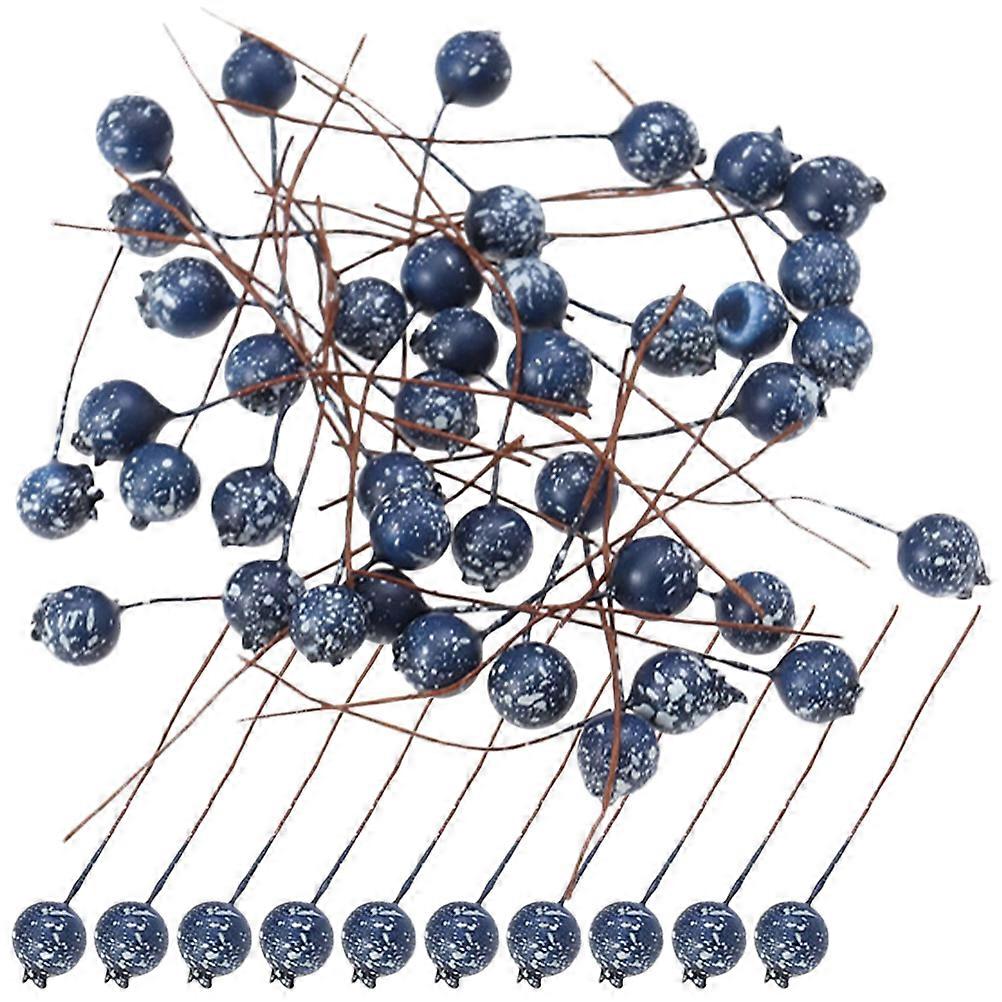 It sounds like you're referring to a product listing or description for **artificial blueberry stems** used in holiday and home décor. Here's a