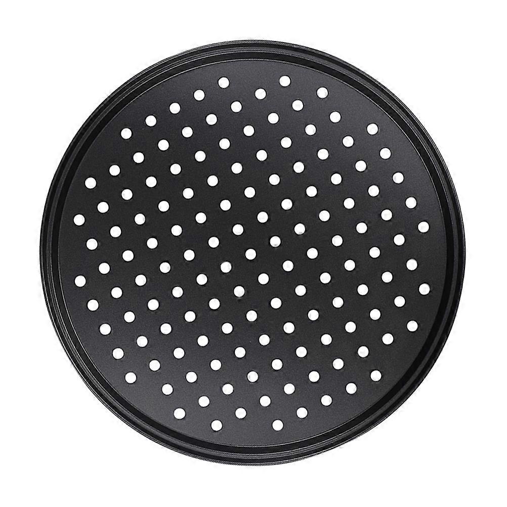 1Set Non-Stick Carbon Steel Pizza Bakeware Round Tray Practical Kitchen Tool Suitable For Home Cooks Housewarming Gift