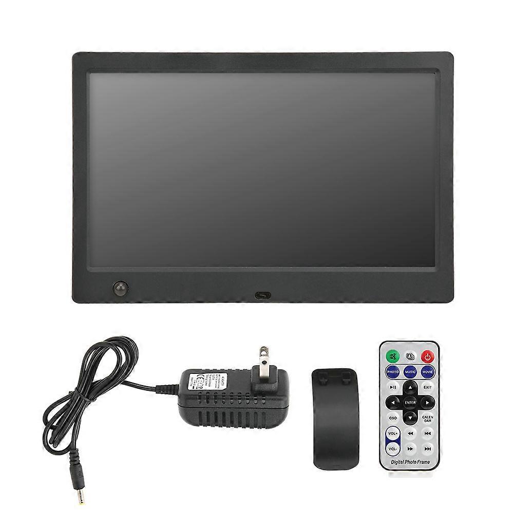 10 inch 1024*600 HD Human Body Induction Digital Photo Frame Screen Multiple Languages Screens Ratio 16:9(black US(100-240V))