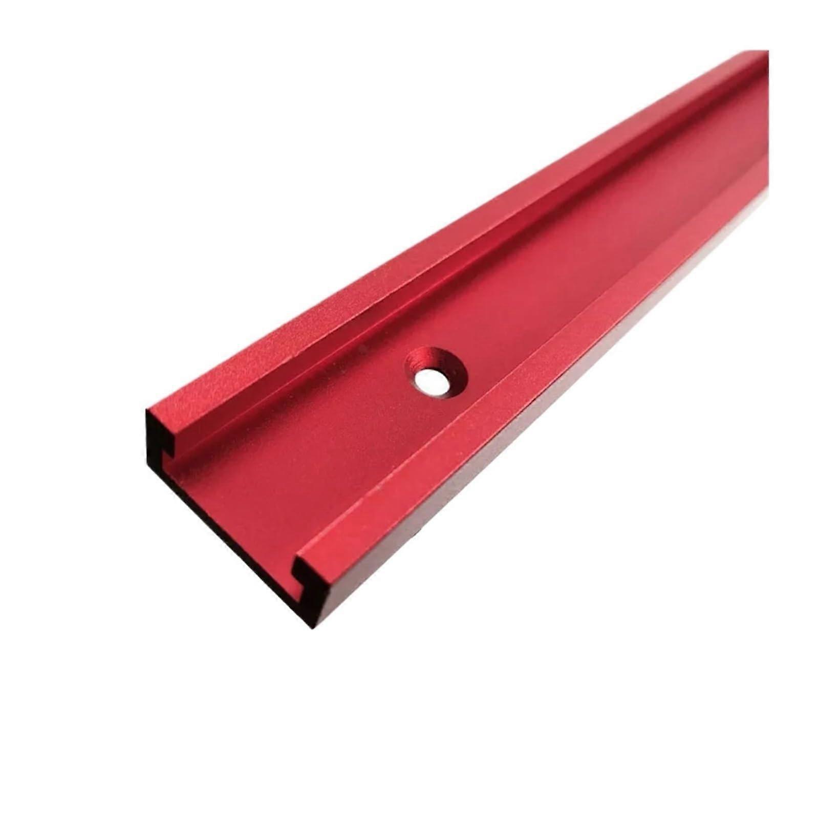 T-Slot Rail Type 30 Woodworking Mitre Track 300mm Red Aluminium Alloy Guide Rail for Table Saw Workbench DIY Tools