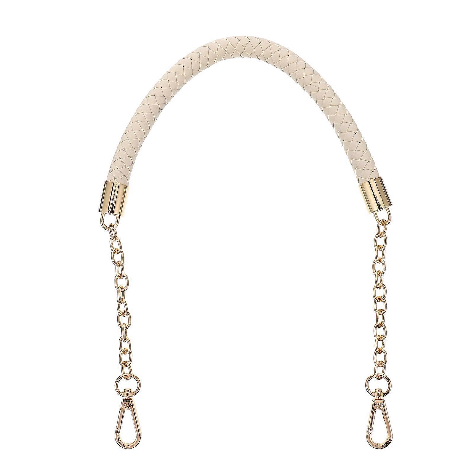 Bag Strap for DIY Use White PU Replacement Strap for Bag 10.6 Inches