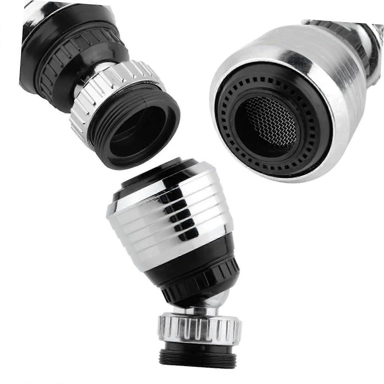 Set of 4 Tap Attachment with Filter, Robust Bubble Head Made of WaterSaving Bubbler for Kitchen and Bathroom, Universal for All Taps