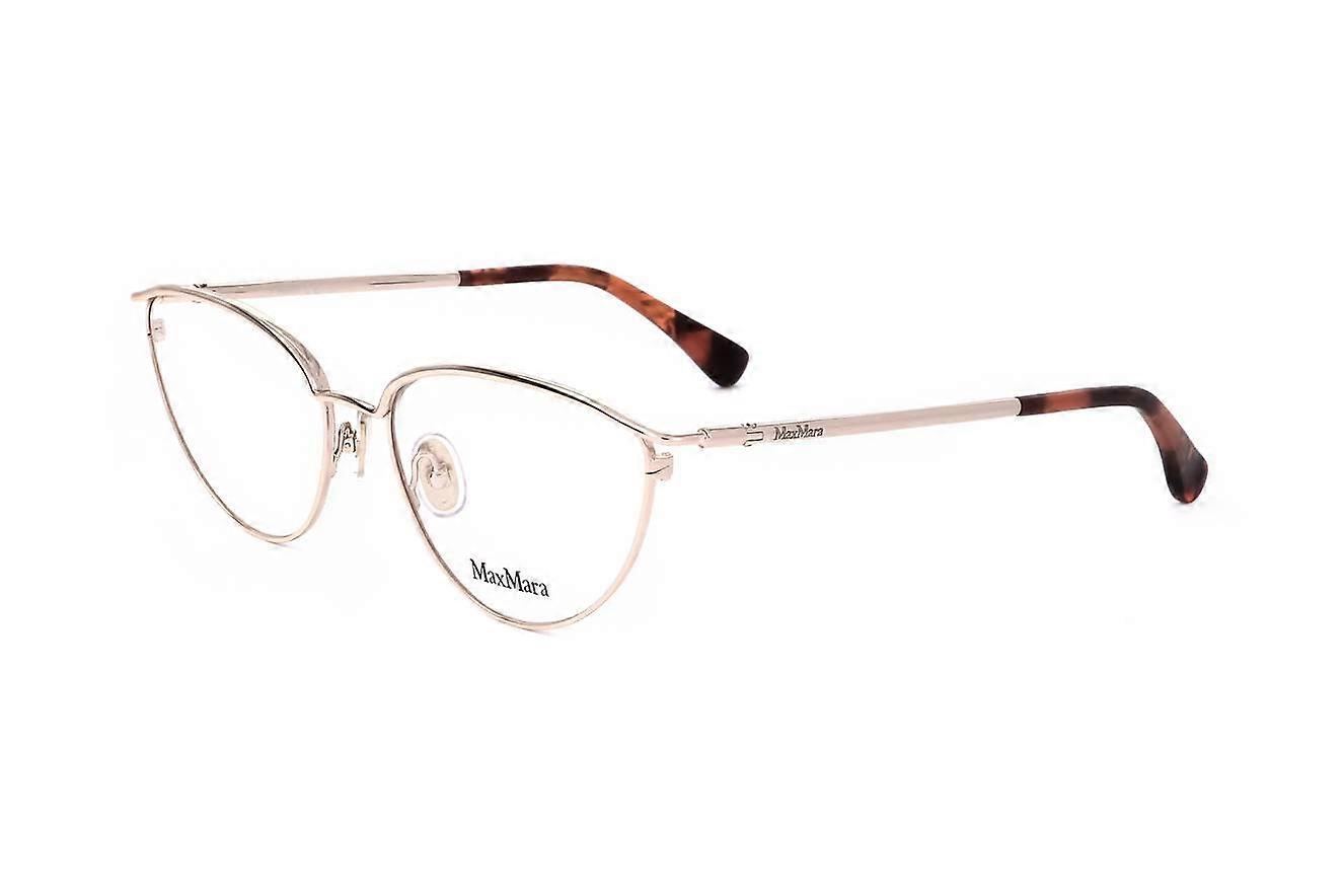 アイウェアフレームMaxMara MM5057 028光沢ローズゴールド54/16/135女性