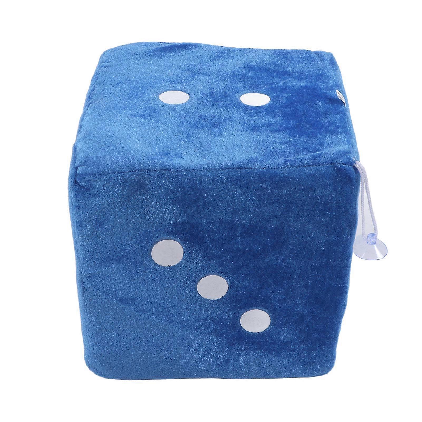 Plush Dice Toys Comfortable Stuffed Cubic Dice Toys Pillow for Home Sofa Decoration OrnamentBlue 