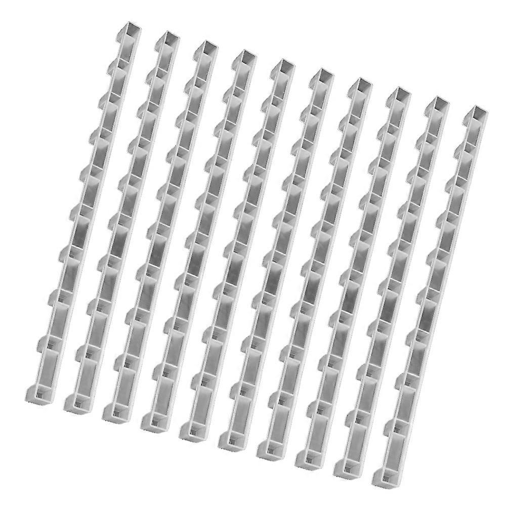 Beekeeping Equipment 10Pack For Fixing Honeycomb 37.00X2.20X1.50CM Easy To Clean Transparent ABS