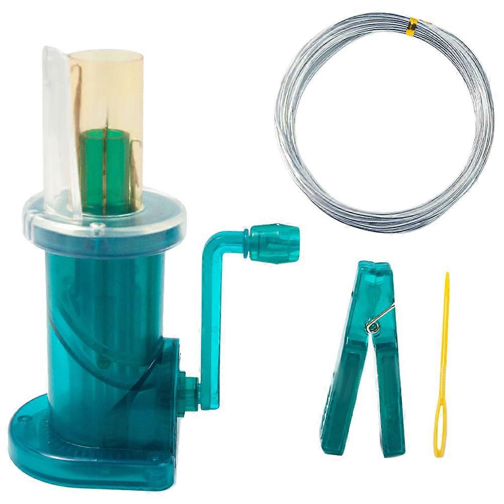 Durable Plastic Hand Knitting Mill Compact DIY Spool Knitter Lightweight Yarn Craft Tool for Home Use Easy Operation Handheld Winding Machine for