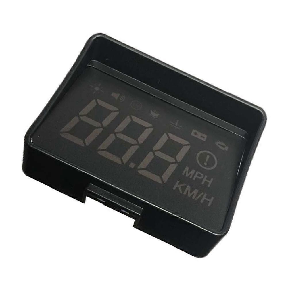 Automobile Speed Display Display Device For Safe Driving With Mileage Function Black Color 1Pack