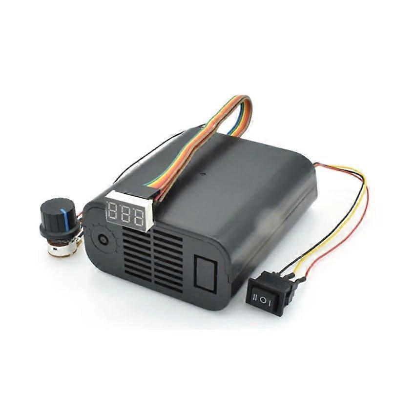 DC Brushed Electronic Starter Controller Module 10-55V Input 40A Adjustable Speed Governor with Digital Display and Cooling Fan