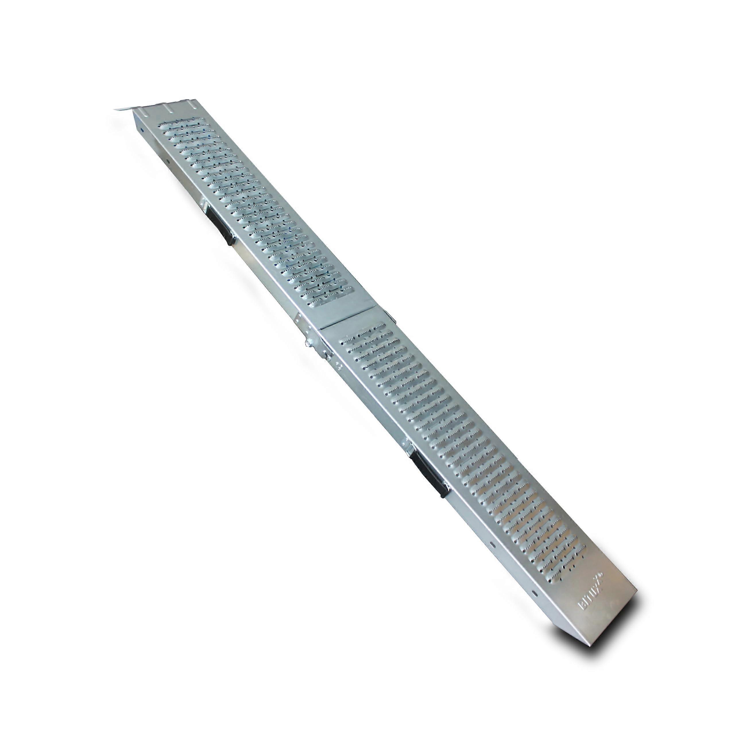 Folding Ramp 200 kg Capacity Steel 180 cm Length for Wheelchair and Heavy Equipment Access