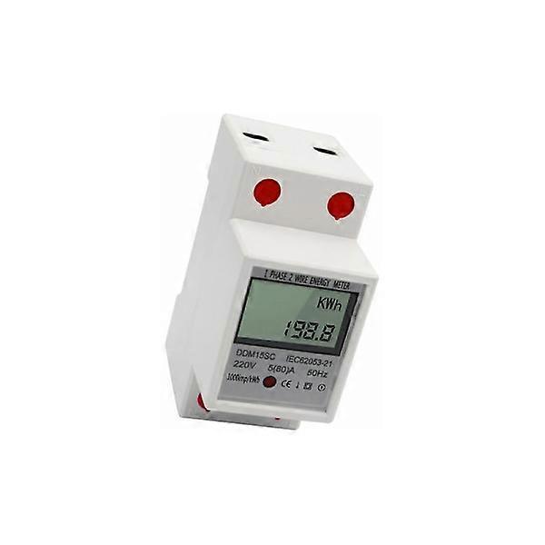 Energy Meter, Power Consumption Meter, 5-80A 220V 50Hz