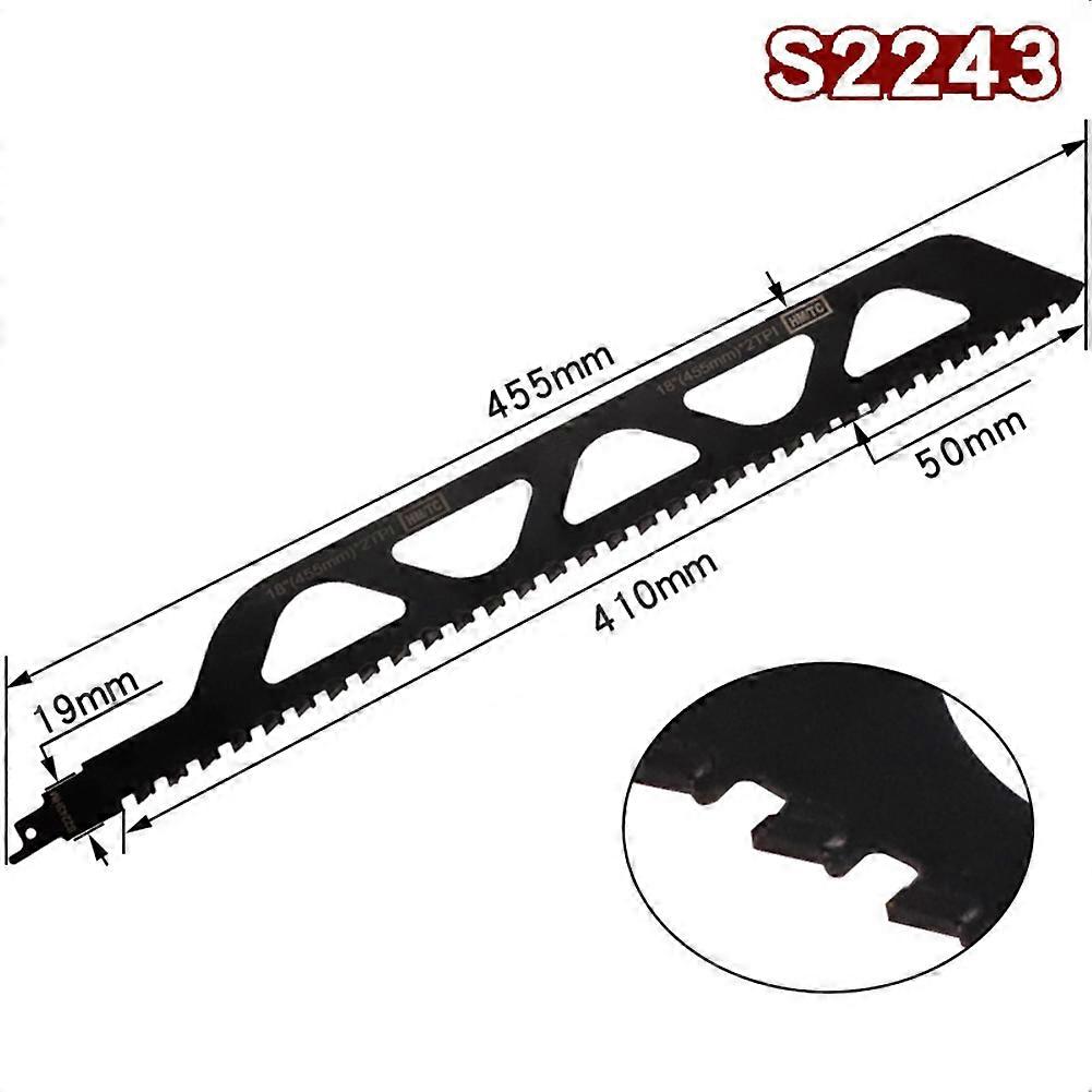 S2243硬质合金往复锯切割刀片混凝土砖石木工工具零件合金钢刀片