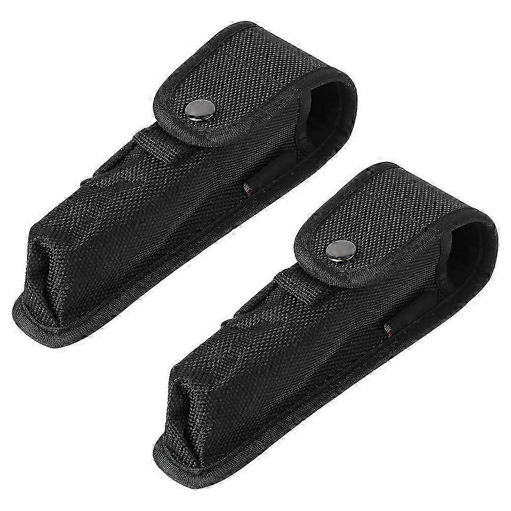 Flashlight Bag Portable Flashlight Holsters Nylon Multipurpose Protective Storage Protector 2Set
