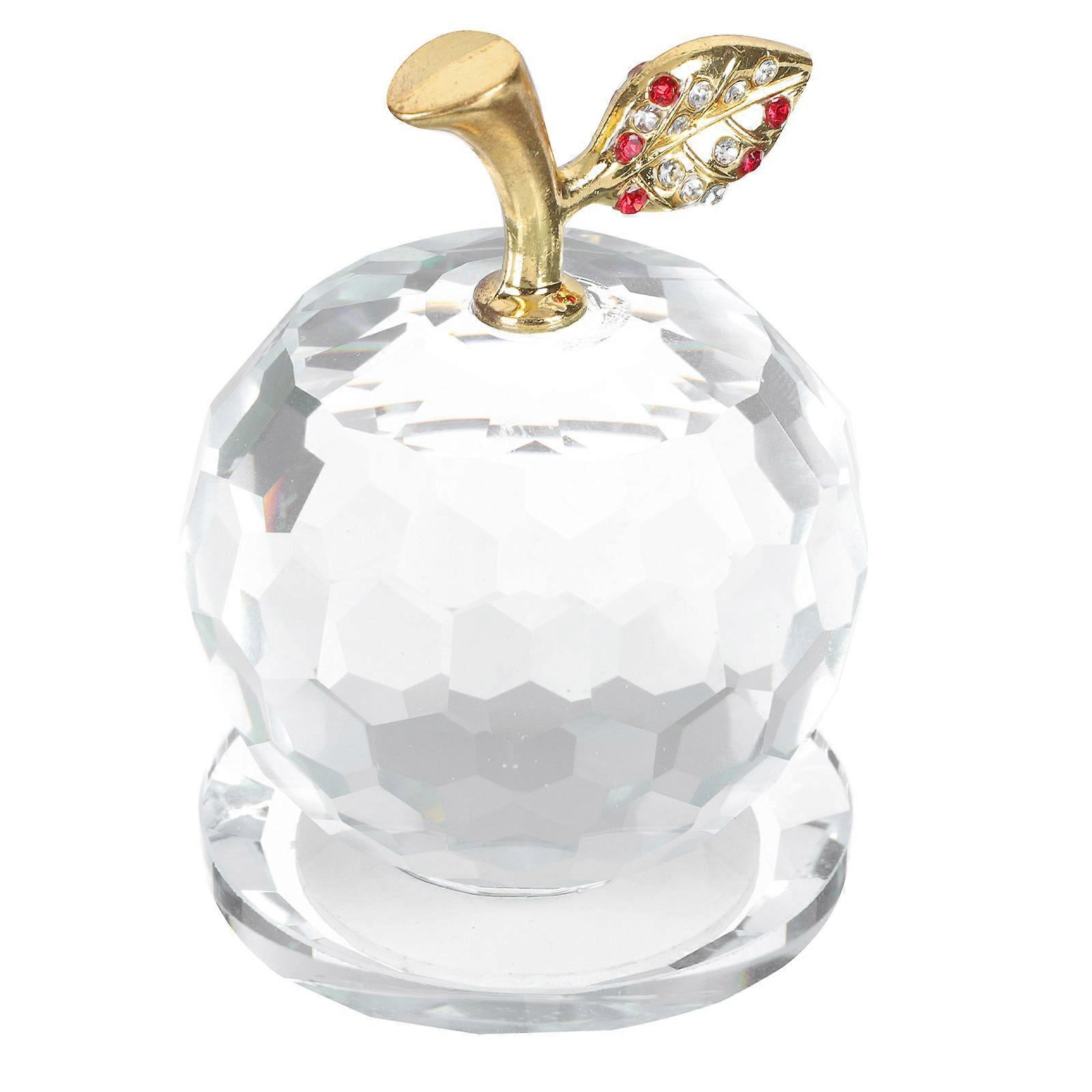Décoration de bureau en cristal en forme de pomme (1 pièce)