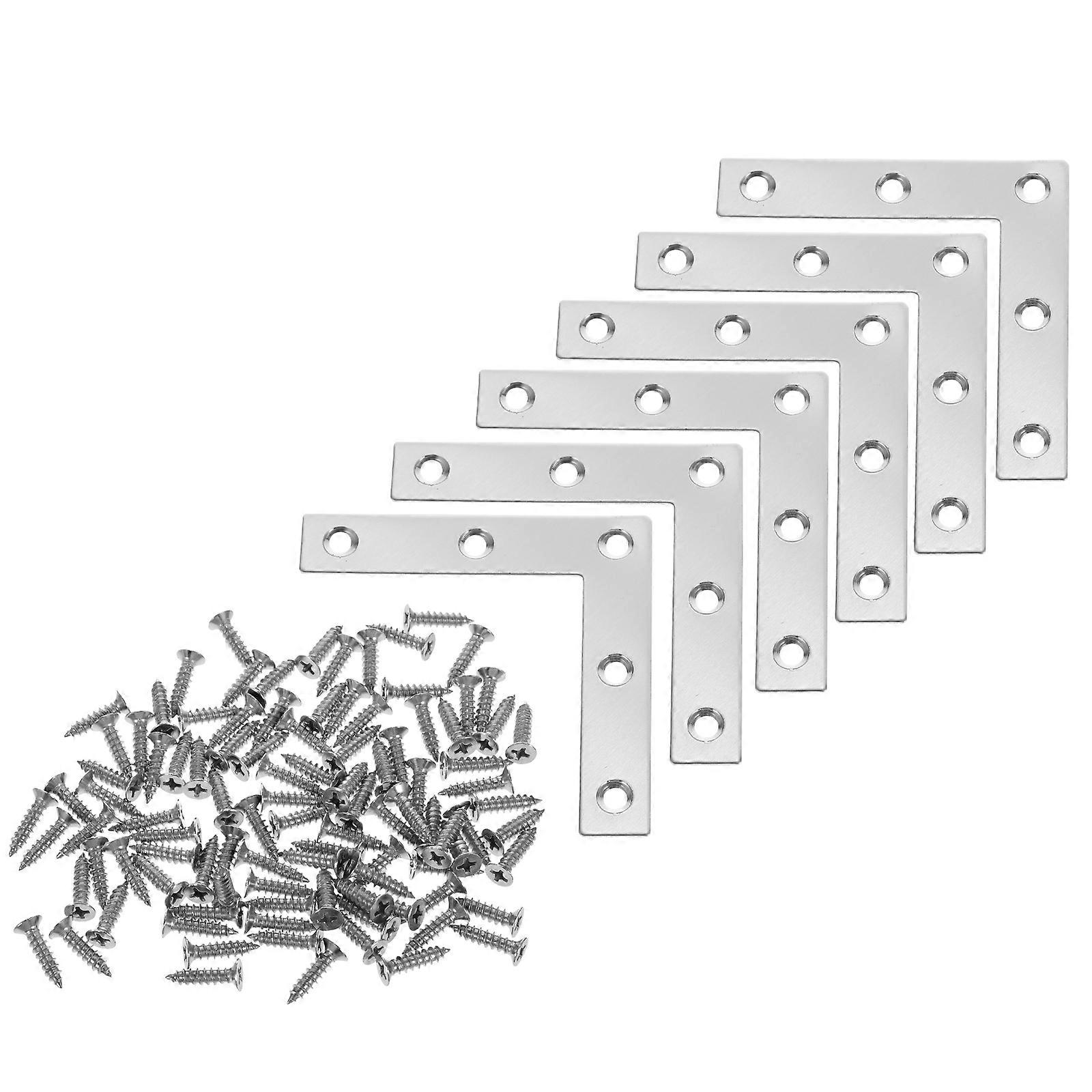 20PCS Heavy Duty Corner Braces for Reinforcing Right Angle Joints – Durable Fasteners for Furniture Construction