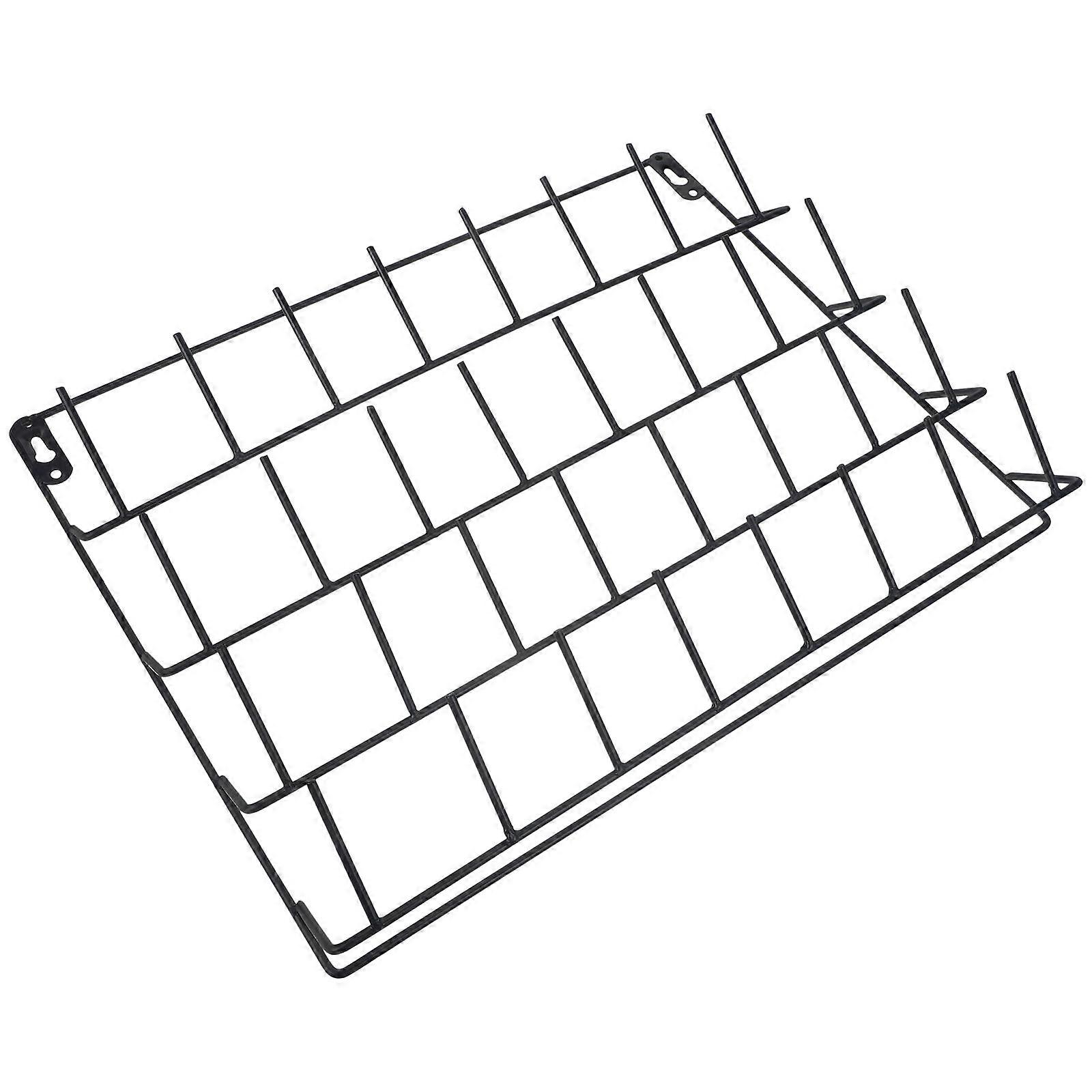 Sturdy Iron Thread Rack for Storage Black Smooth Round Design 32 Spools Suitable for Sewing Crafts