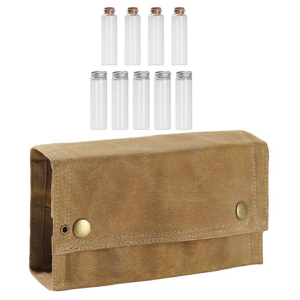 Portable Spice Containers Set For Outdoor Camping And Barbecue With Khaki Color And Rectangular Shape For Easy Storage And Transport 1 Set