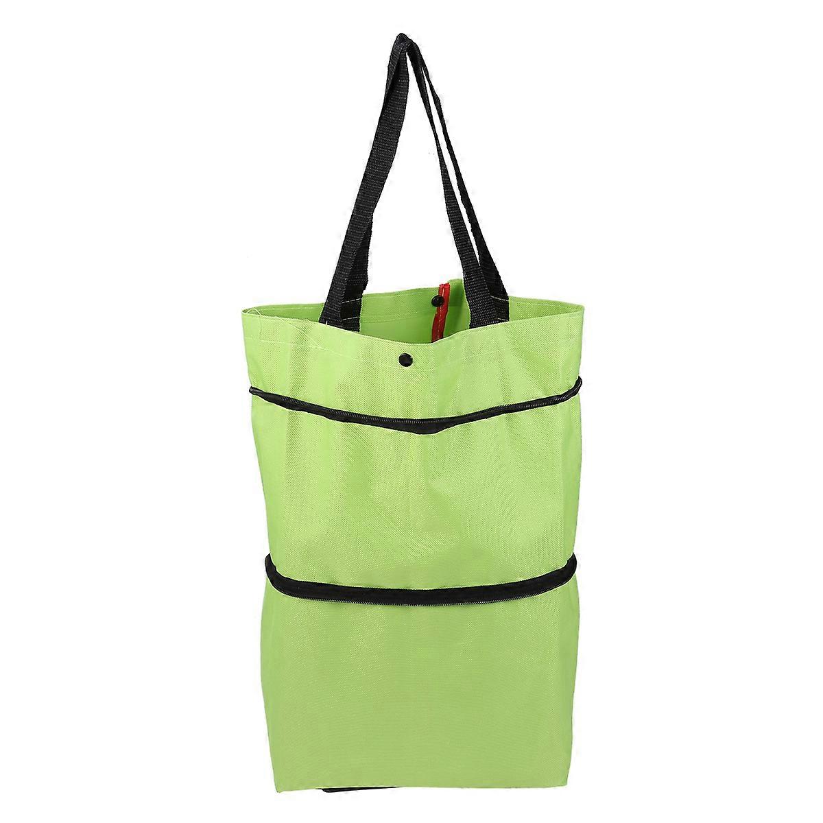 Foldable Trolley Bag Stylish Organizer For Shopping And Luggage Use Versatile Set