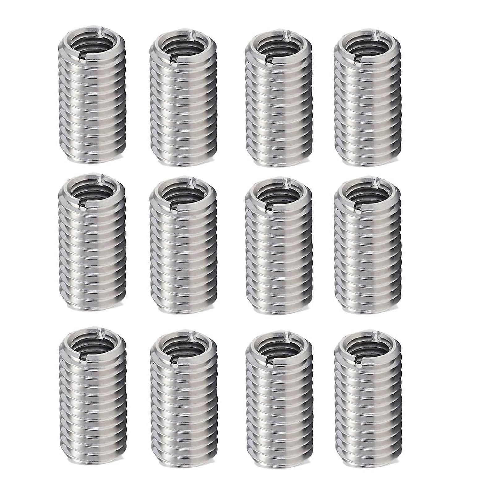 M8 to M6 Thread Insert Pack of 12 Stainless Steel Quick Thread Inserts for Thread Repair