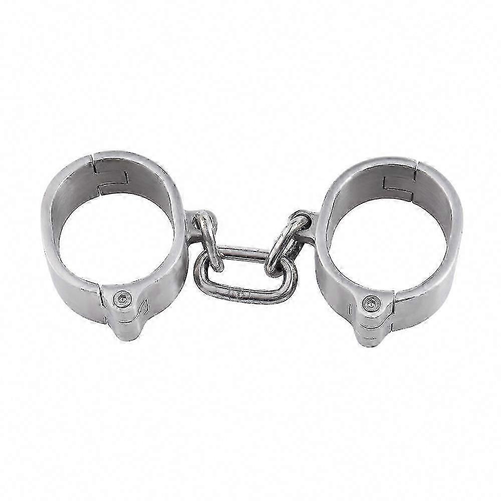 3cm Height Stainless Steel Handcuffs with Lock Screw for Adults - Secure Alternative Model