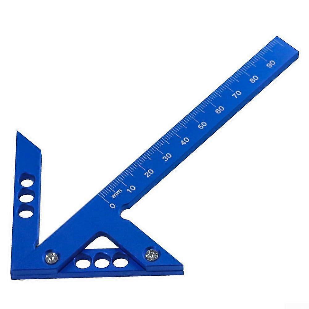 Centre Finder Carpenter's Right Angle Ruler Gauge 45/90 Degree Aluminium Alloy Precision Marking Tool Metric Measurements