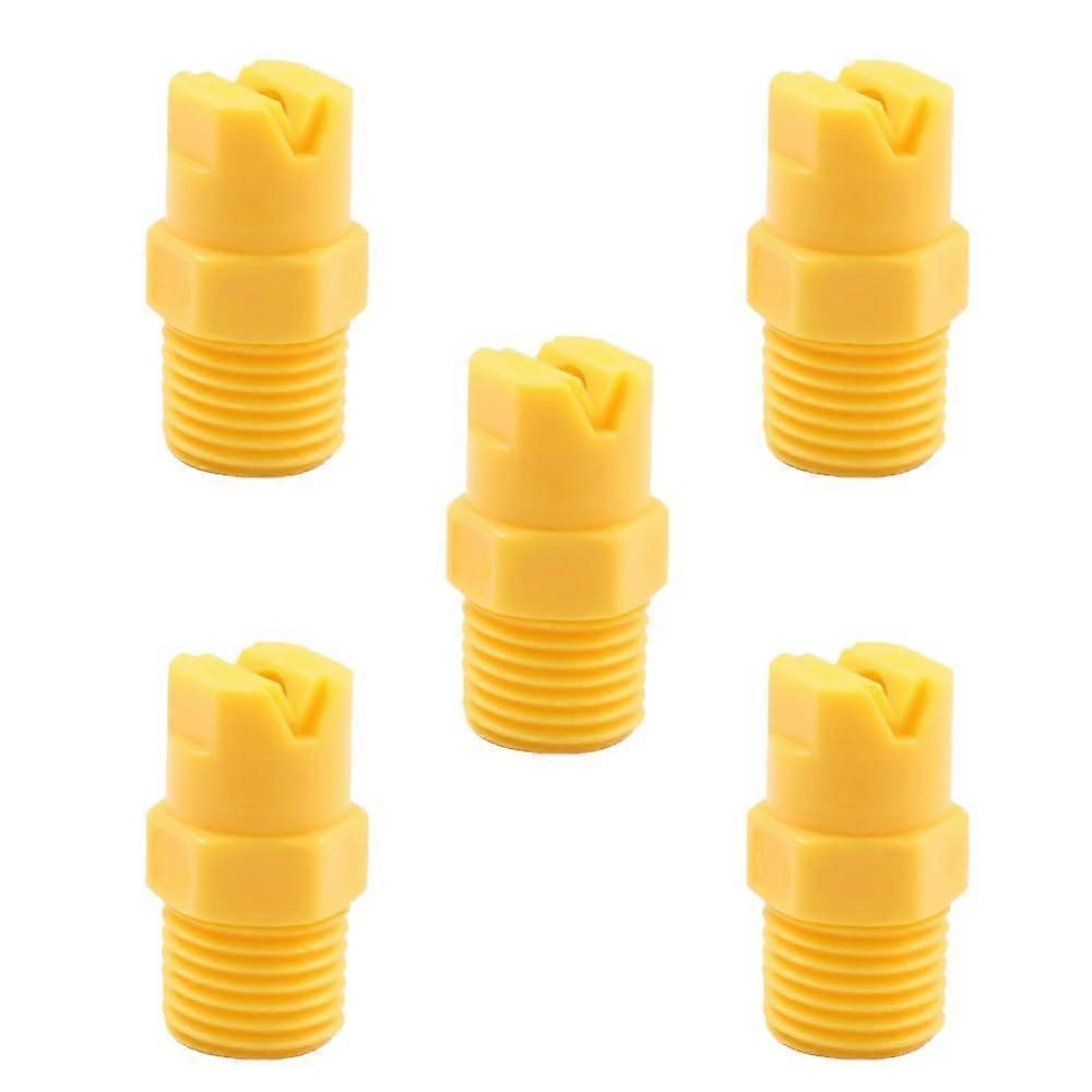 5Pack Quality Plastic Fan Spray Nozzles  Easy to Install, Durable Construction, Multiple Sizes for Accurate Spraying (3/8')