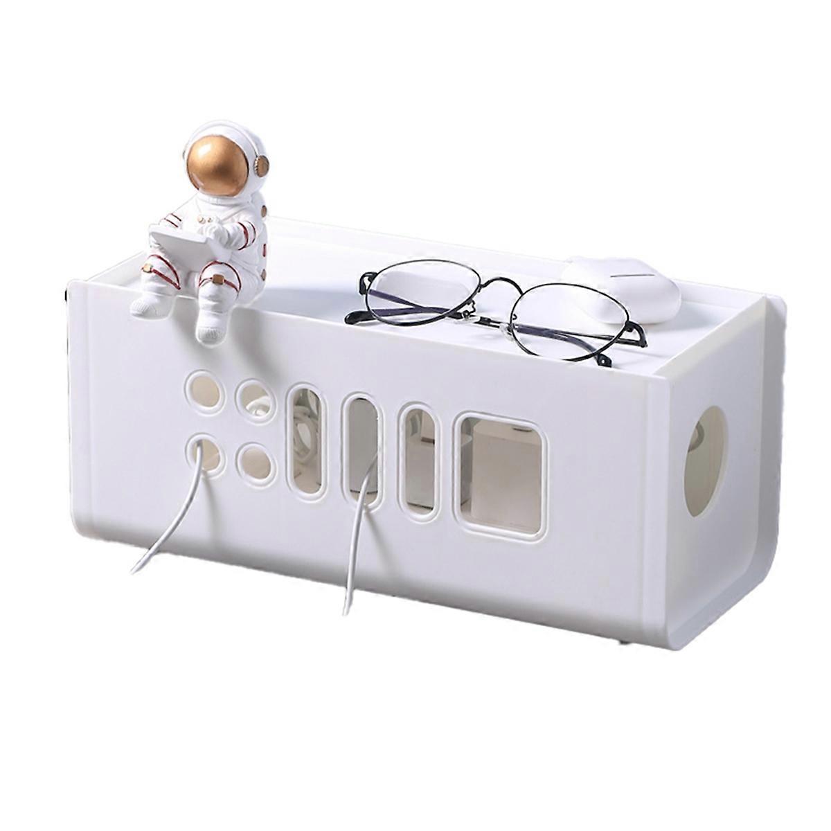 Cable Storage Box Multifunctional Power Board Wire Management Socket Wire Case Home Room Safety Net