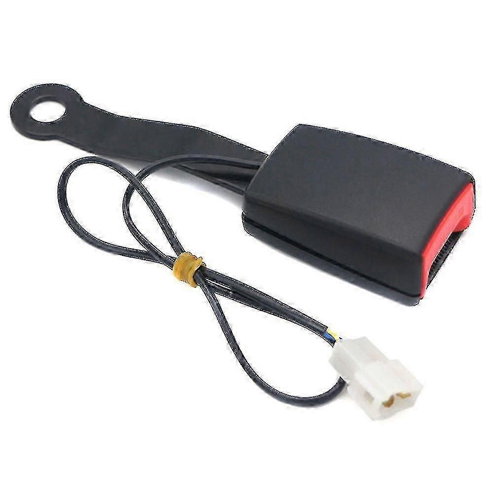Car Front Seat Belt Buckle Socket Camlock Plug Connector Warning Cable(1pcs,black)