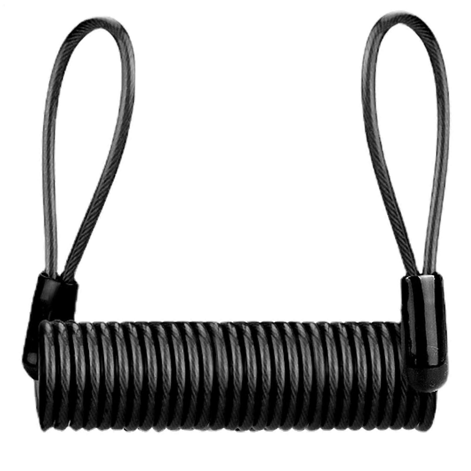 Loop Lock Cable Lock Reminder Cable with Loop 120 cm Multipurpose Steel Wire PVCInternal Steel Wire Black
