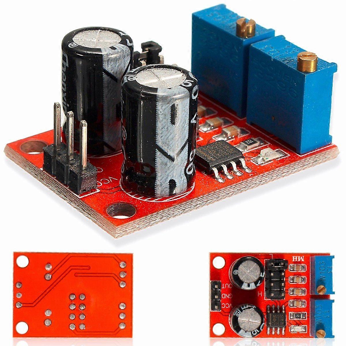 3 Pieces NE555 Pulse Frequency Duty Cycle Adjustable Modules Square Wave Signal Generator