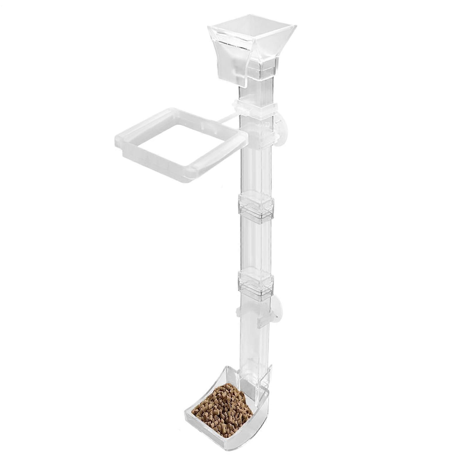 Aquarium Fish Feeder with Transparent Tube for Betta Feeding and Vacation Use, 38cm
