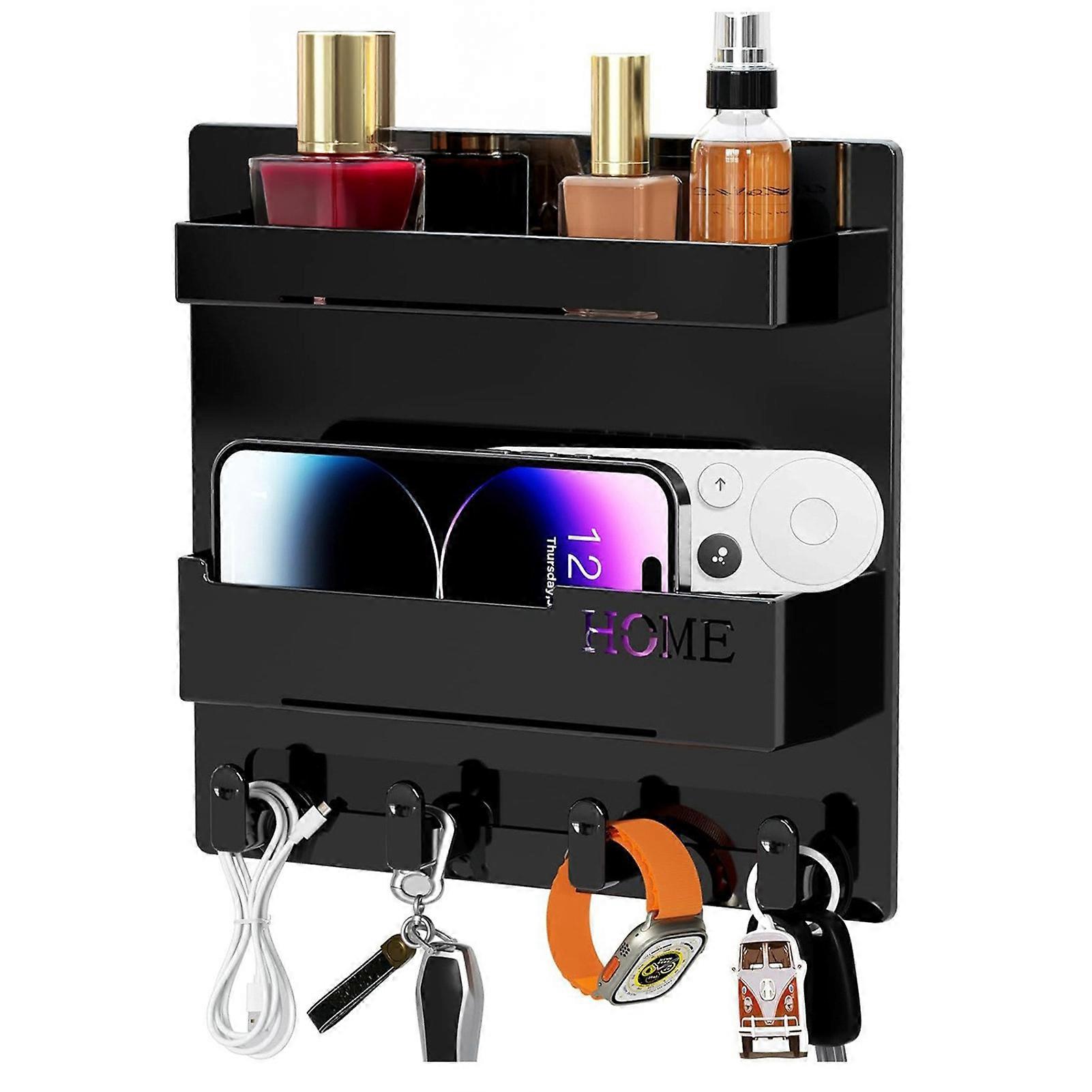 Bedside Shelf Accessories Organizer No-drilling Dorm Room Wall Storage