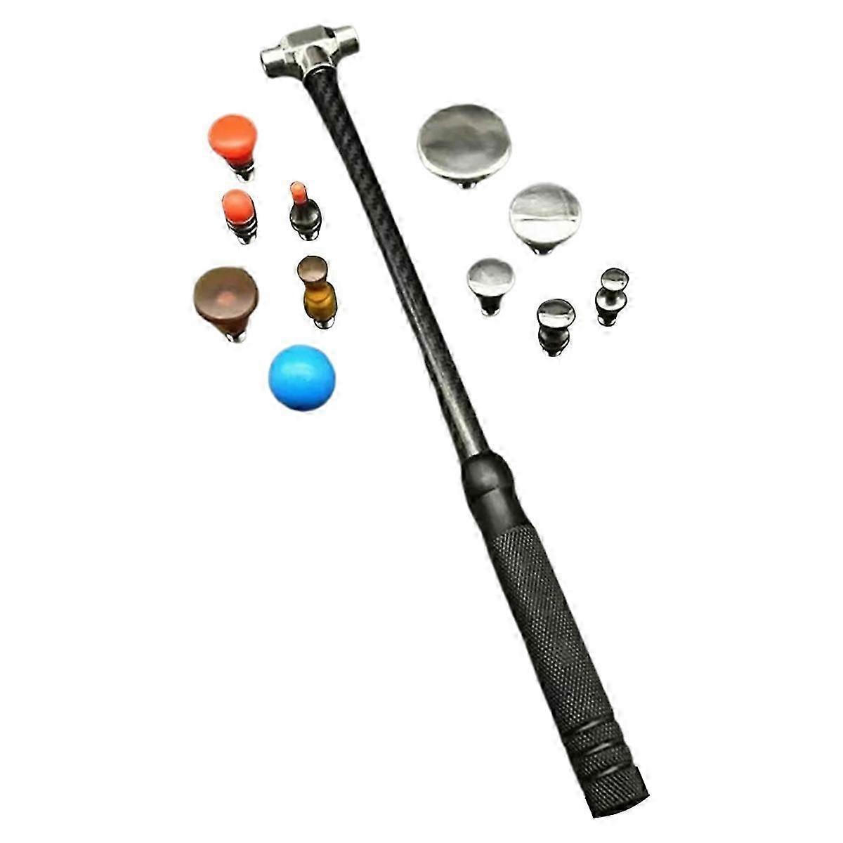 Carbon fiber dent repair set for auto body leveling