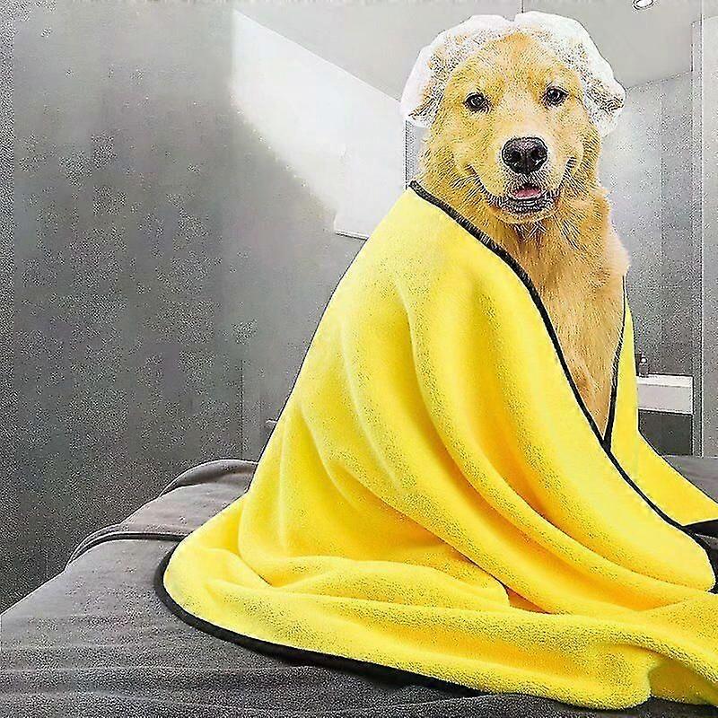 Dog Drying Towel - Super Absorbent Microfiber Pet Bath Towel for Quick Drying (Medium Size)