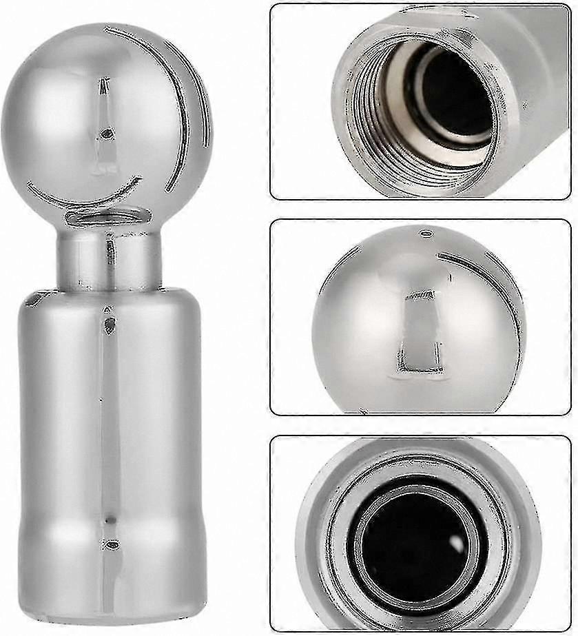 Sanitary Rotating Spray Ball with 3/4" Female Connection for CIP Tank Cleaning Applications