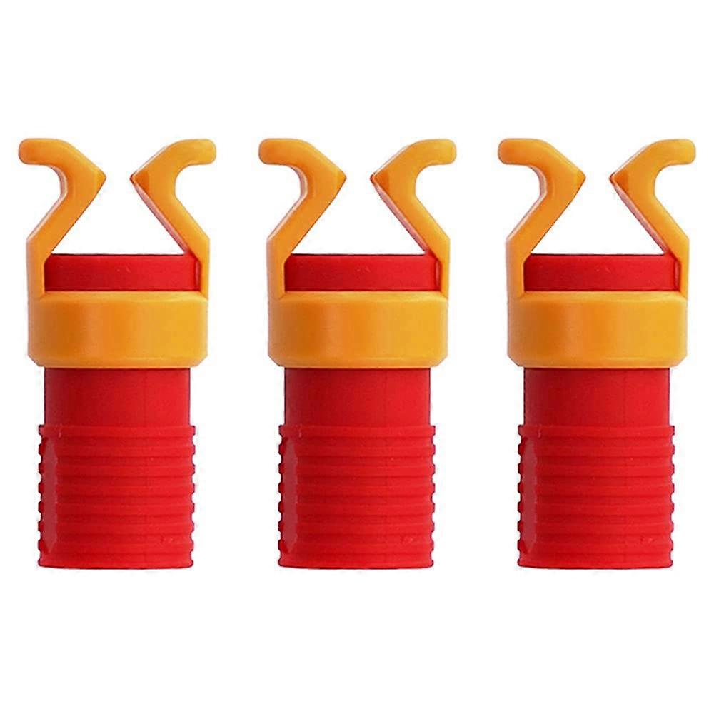 3Pcs Universal Screw Fixing Set Clamper Screw Holder for 6-8mm Screwdriver Blade, Red Multifunction Power Tool Accessories