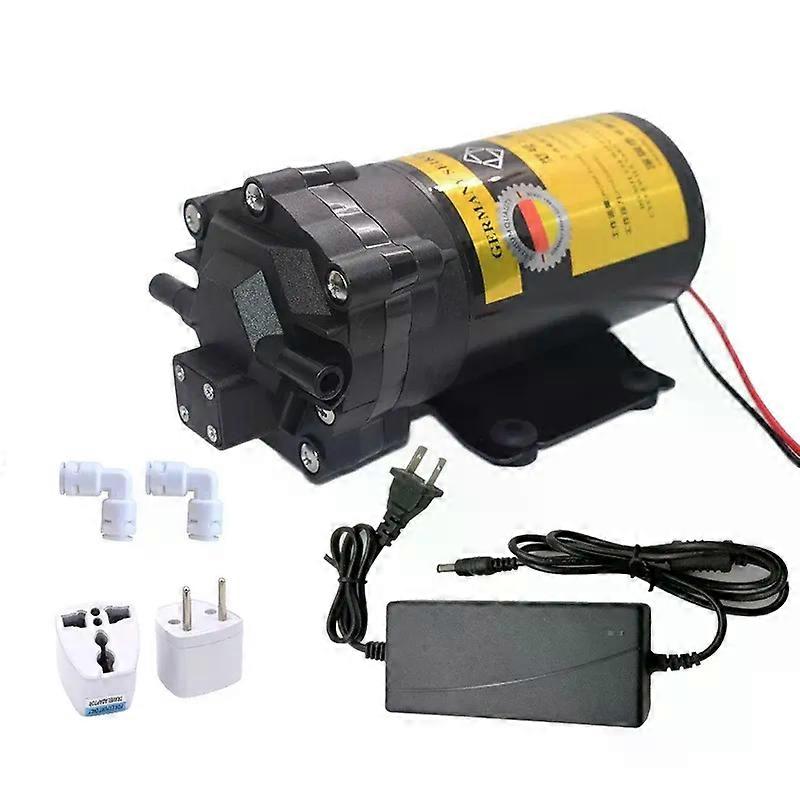 Pompa booster 24V + adattatore di alimentazione Cucina RO Osmosi inversa Depuratore d'acqua Parti Pompa integrata autoadescante/sovralimentazione