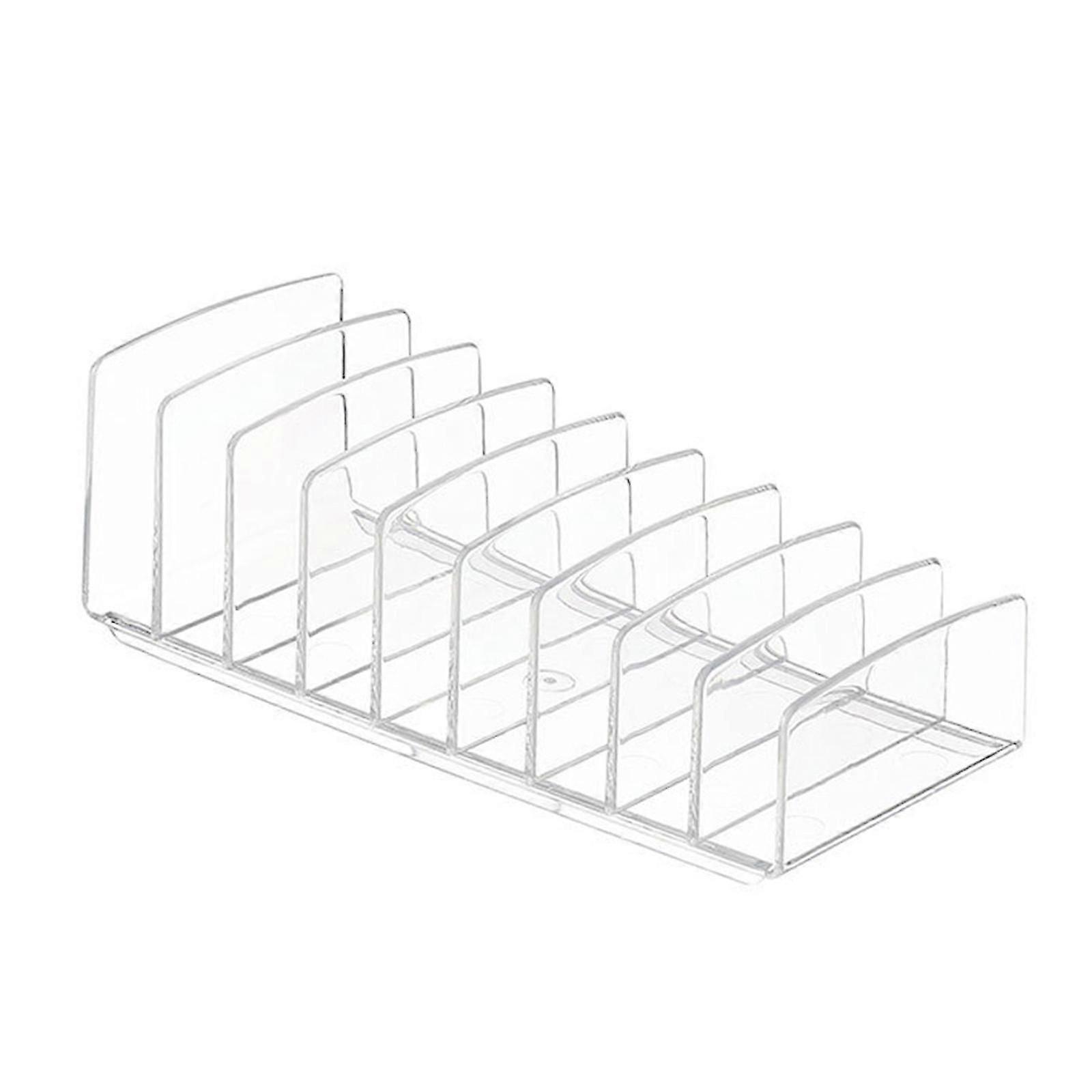 Clear 9-Grid Eyeshadow Palette Organizer for Makeup Storage and Display