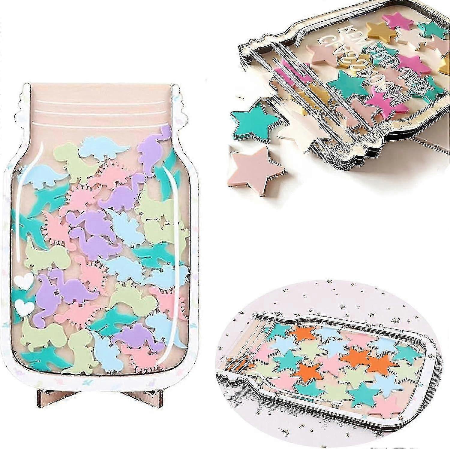 Star Reward Jar for Kids, Personalized, Classroom Responsibility & Routine Training Incentive Jar